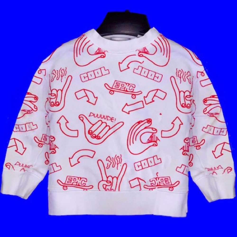 NWT Stella McCartney Sweatshirt Kids Sweater Boy Girl Toddler Baby Pullover Gift